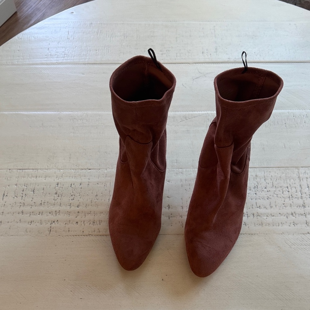 Elegant Rust Ankle Booties-Gently used